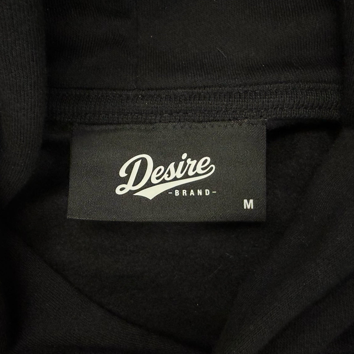 DESIRE Appliqué Hoodie — Black / Yellow