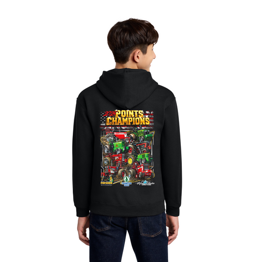 Youth Tractor Points champion adult hoodie
