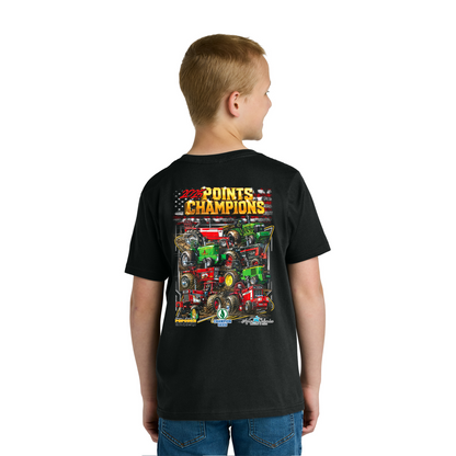 Youth Tractor Points Champion adult t-shirt