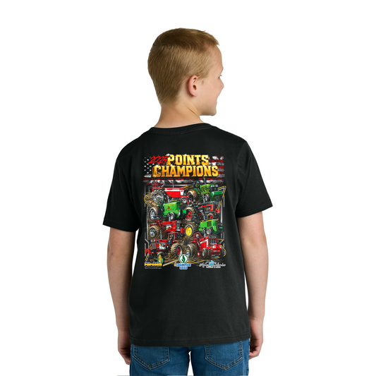 Youth Tractor Points Champion adult t-shirt